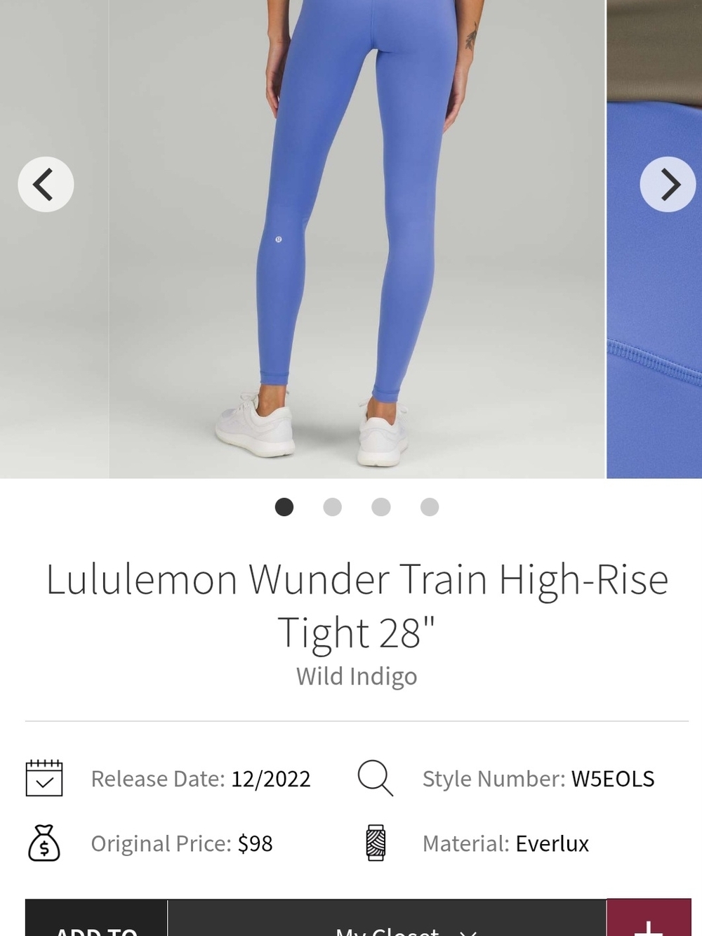 Lululemon Wunder Train High-Rise Leggings